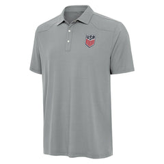 USMNT Antigua Western Polo Gray