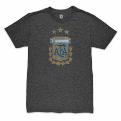 Alexis Mac Allister Argentina National Team 1863FC Player Retro Tri-Blend T-Shirt Heather Black