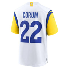 NFL Blake Corum Los Angeles Rams Game Jersey - White