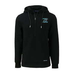 Carolina Panthers Cutter & Buck Roam Eco Recycled Half-Zip Hoodie Black