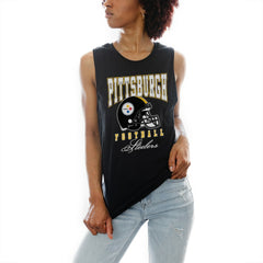 Pittsburgh Steelers Gameday Couture Women's Preseason Opener Racerback Tank Top Black