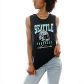 Seattle Seahawks Gameday Couture Women's Preseason Opener Racerback Tank Top Black