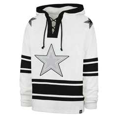 Dallas Cowboys '47 After Image Superior Lacer Pullover Hoodie White
