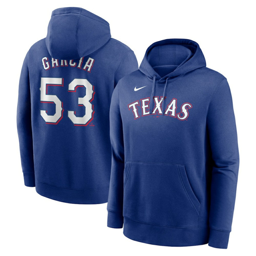 Adolis Garcia Texas Rangers Nike Player Name & Number Club Pullover Hoodie - Royal Hoodies