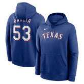 Adolis Garcia Texas Rangers Nike Player Name & Number Club Pullover Hoodie - Royal Hoodies