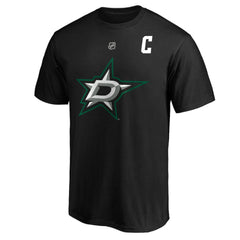 NHL Jamie Benn Dallas Stars Fanatics Authentic Stack Name & Number T-Shirt - Black