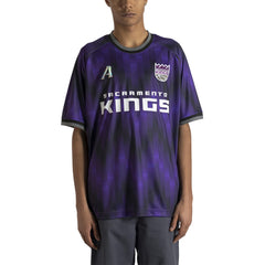 NBA Sacramento Kings Authmade x NBA Soccer Kit Fashion Jersey - Purple cheap