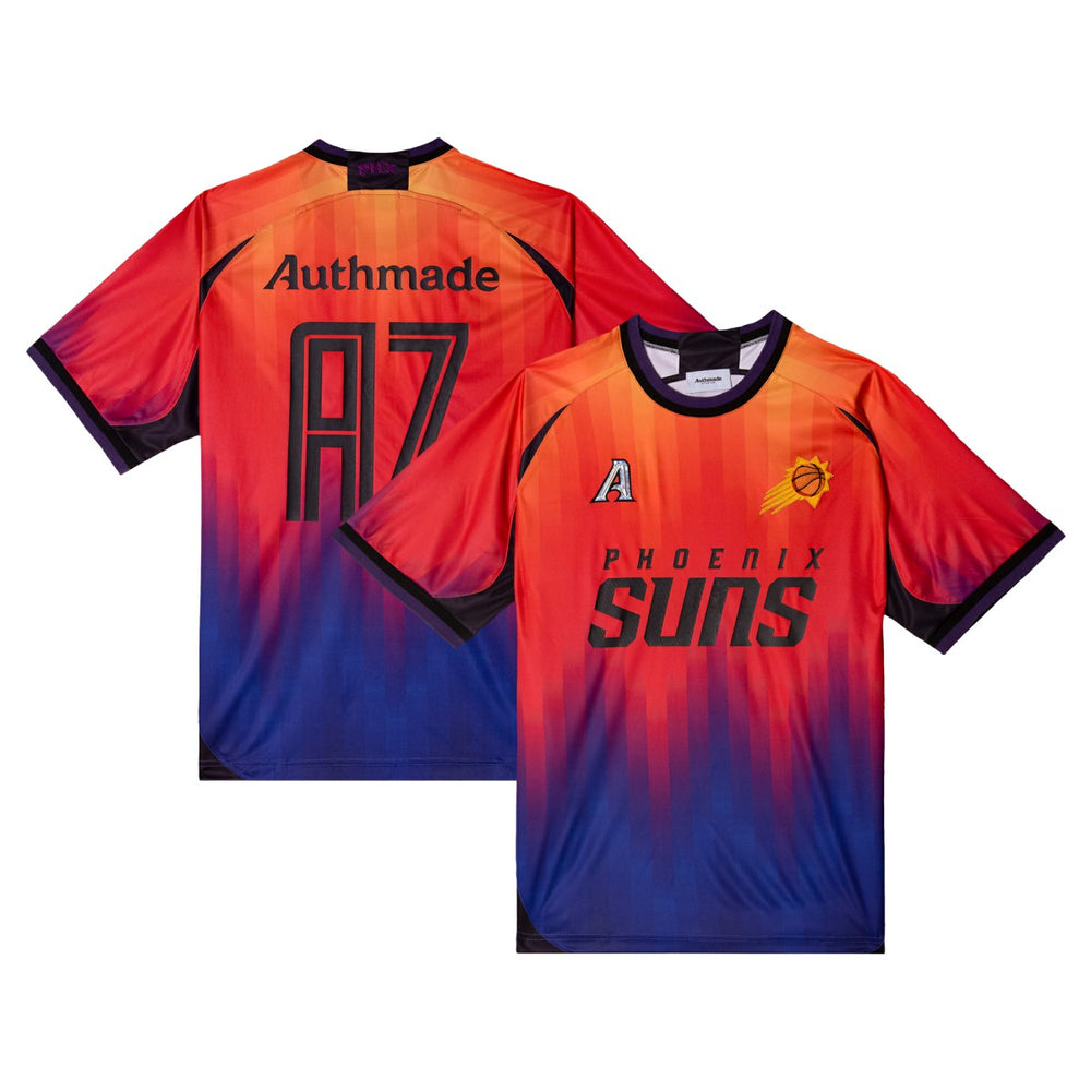 NBA Phoenix Suns Authmade x NBA Soccer Kit Fashion Jersey - Orange online