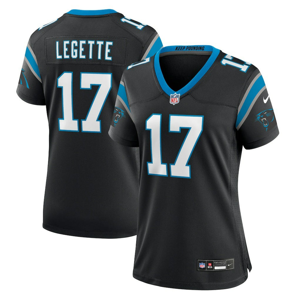 NFL Xavier Legette Carolina Panthers Women's Game Jersey - Black