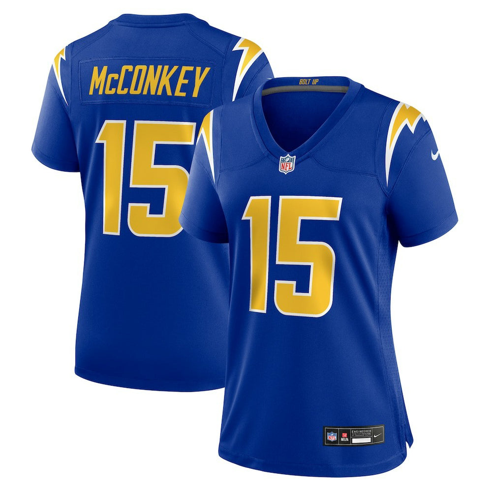 NFL Ladd McConkey Los Angeles Chargers Women's Alternate Game Jersey - Royal