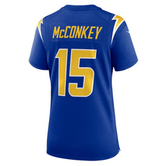 NFL Ladd McConkey Los Angeles Chargers Women's Alternate Game Jersey - Royal