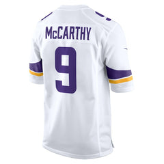NFL J.J. McCarthy Minnesota Vikings Game Jersey - White