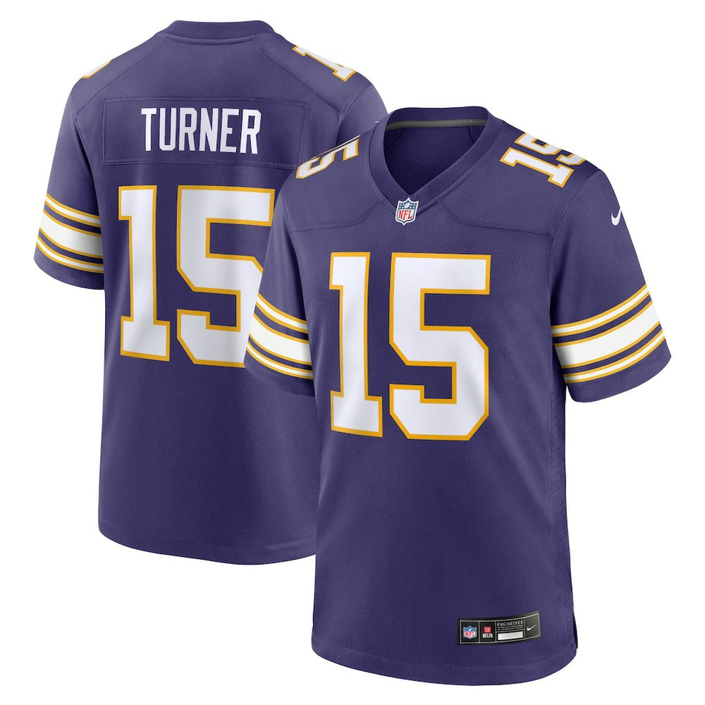 NFL Dallas Turner Minnesota Vikings Alternate Game Jersey - Purple