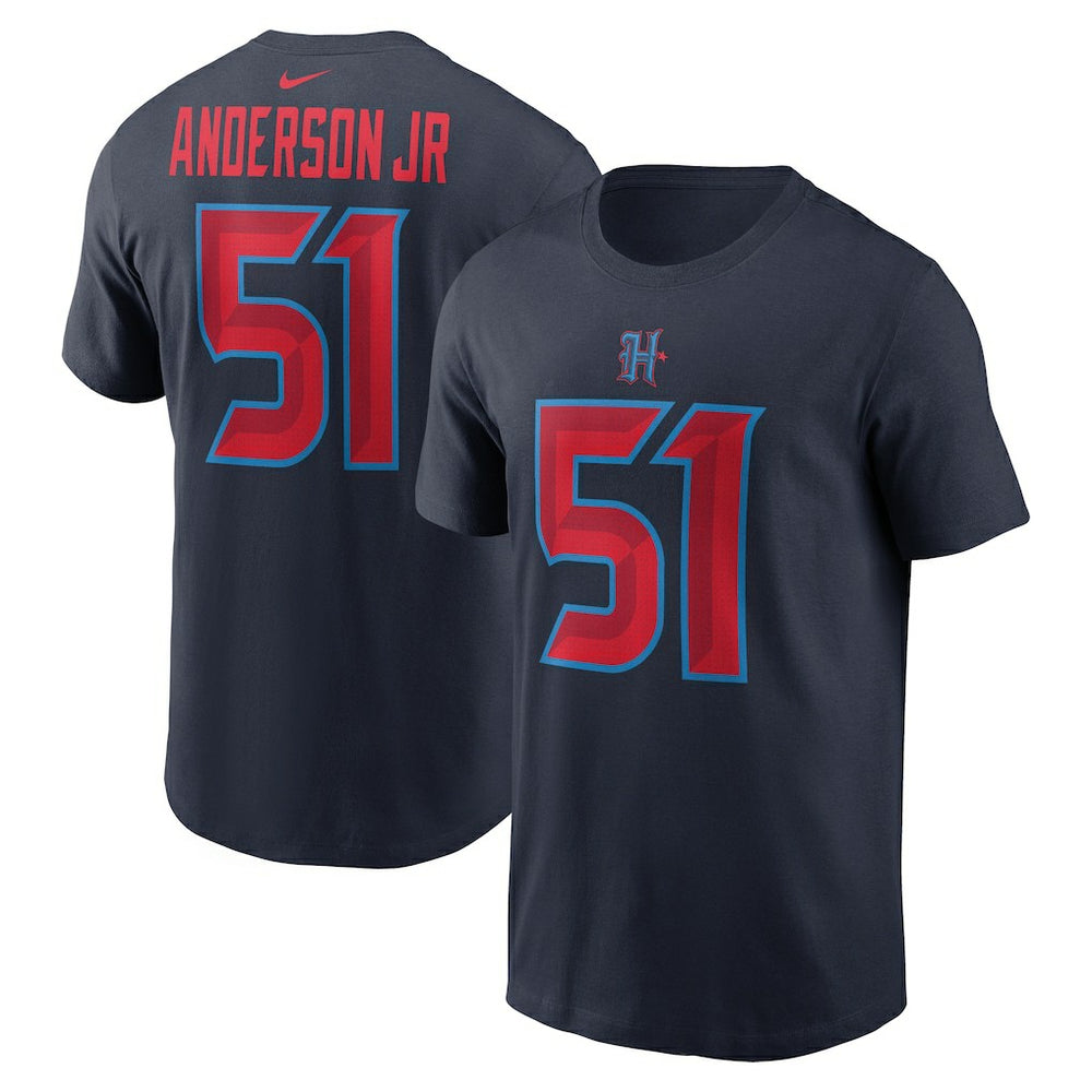 Will Anderson Jr. Houston Texans Name & Number T-Shirt Navy