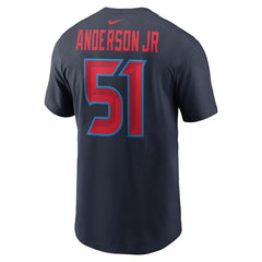 Will Anderson Jr. Houston Texans Name & Number T-Shirt Navy