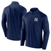 New York Yankees Fanatics Head-to-Head Raglan Quarter-Zip Jacket - Navy Jackets