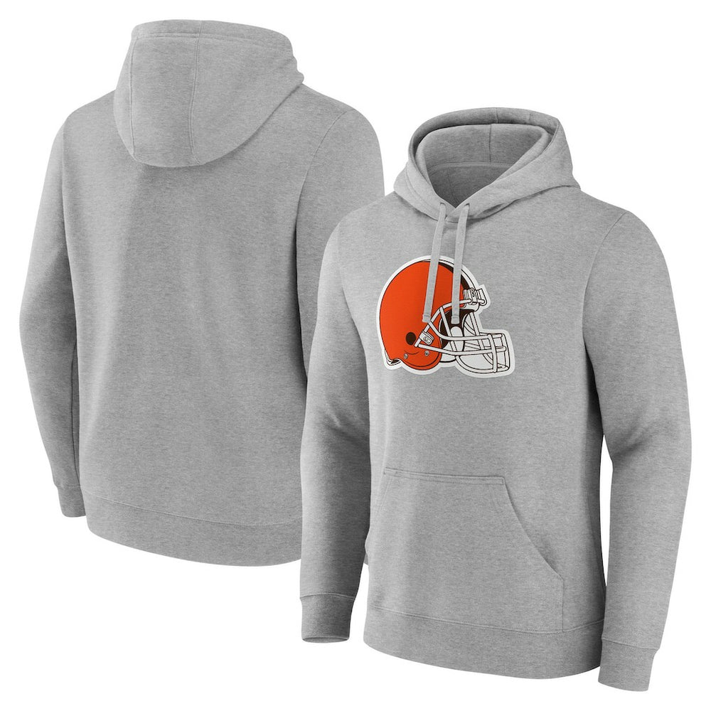 Cleveland Browns Deliver Fleece Pullover Hoodie Heather Gray
