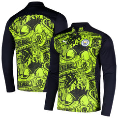 Manchester City 2024/25 Pre-Match dryCELL Quarter-Zip Top Black