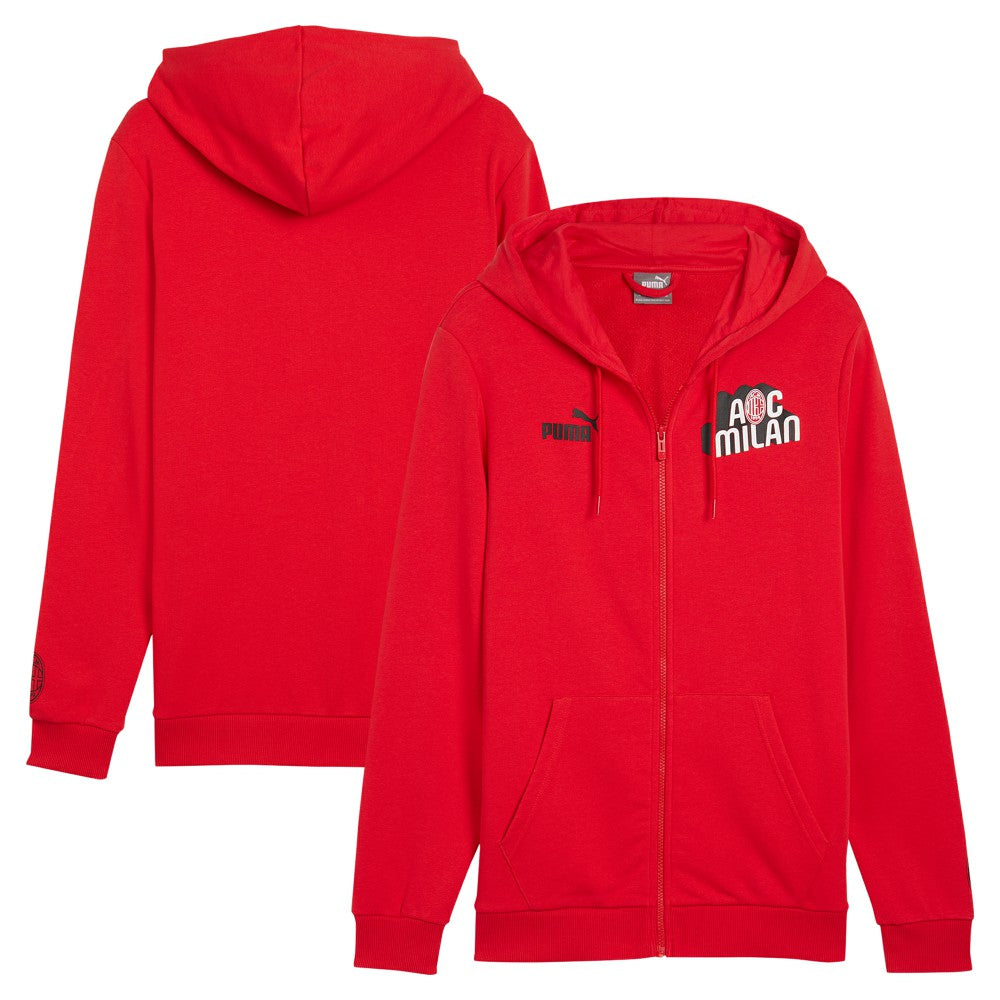 AC Milan ftblCulture Full-Zip Hoodie Red