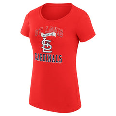 St. Louis Cardinals G-III 4Her by Carl Banks Women's Super-Slim Fit Lightweight Team Logo Graphic T-Shirt - Red T-shirts