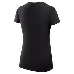 Cincinnati Reds G-III 4Her by Carl Banks Women's Super-Slim Fit Lightweight Team Logo Graphic V-Neck T-Shirt - Black T-shirts