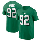 Reggie White Philadelphia Eagles Retired Player Name & Number T-Shirt Kelly Green
