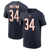 Walter Payton Chicago Bears Retired Player Name & Number T-Shirt Navy