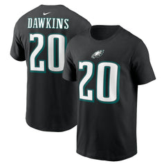 Brian Dawkins Philadelphia Eagles Retired Player Name & Number T-Shirt Black