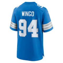 NFL Mekhi Wingo Detroit Lions Team Game Jersey - Blue