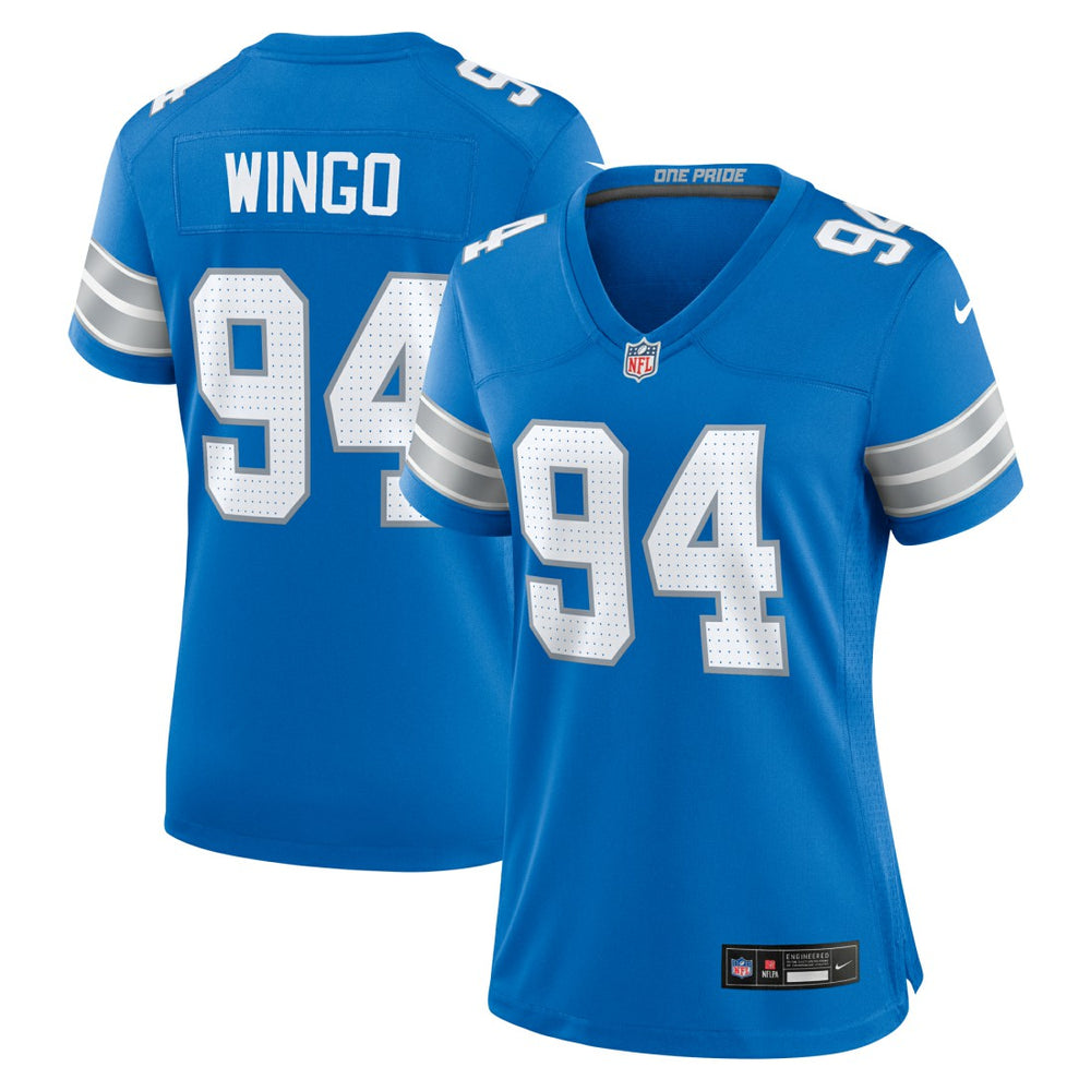 NFL Mekhi Wingo Detroit Lions Women's Team Game Jersey - Blue