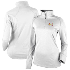St. Louis Cardinals Columbia Women's Cooperstown Collection Shotgun 2.0 Omni-Wick Quarter-Zip Top - White Tops