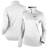 Minnesota Twins Columbia Women's Cooperstown Collection Shotgun 2.0 Omni-Wick Quarter-Zip Top - White Tops
