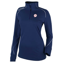 New York Yankees Columbia Women's Cooperstown Collection Shotgun 2.0 Omni-Wick Quarter-Zip Top - Navy Tops