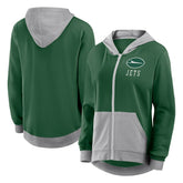 New York Jets Women's Hit It Full-Zip Hoodie Green