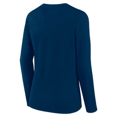 Houston Texans Women's Long Sleeve Scoop Neck T-Shirt Navy