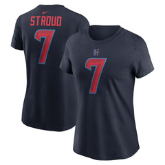 C.J. Stroud Houston Texans Women's Player Name & Number T-Shirt Navy