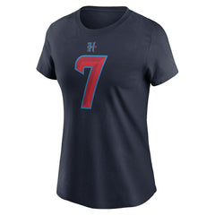 C.J. Stroud Houston Texans Women's Player Name & Number T-Shirt Navy