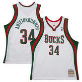 NBA Giannis Antetokounmpo Milwaukee Bucks 2013/14 Hardwood Classics Swingman Jersey - White