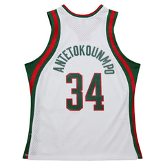 NBA Giannis Antetokounmpo Milwaukee Bucks 2013/14 Hardwood Classics Swingman Jersey - White