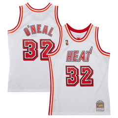 NBA Shaquille O'Neal Miami Heat 2007/08 Hardwood Classics Swingman Jersey - White