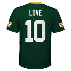 NFL Jordan Love Green Bay Packers Youth Replica Player Jersey - Green discount