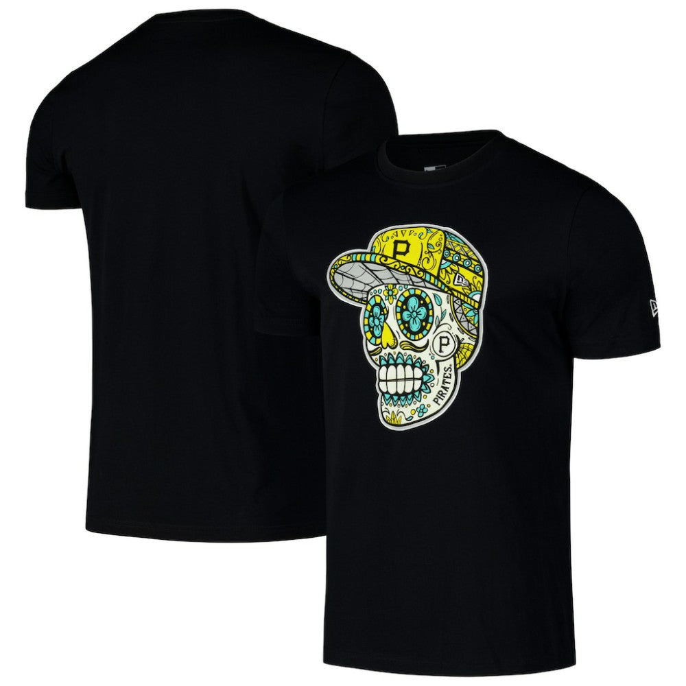 Pittsburgh Pirates New Era Sugar Skulls T-Shirt - Black T-shirts