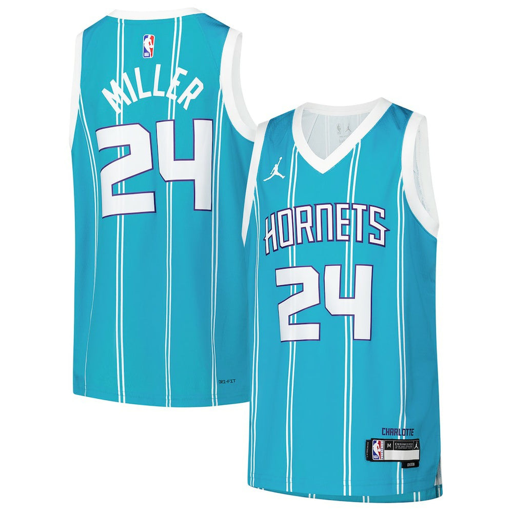 NBA Brandon Miller Charlotte Hornets Youth Swingman Jersey - Icon Edition - Teal