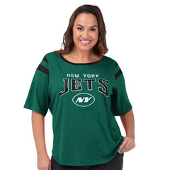 New York Jets G-III 4Her by Carl Banks Women's Plus Size Linebacker T-Shirt Green