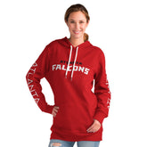 Atlanta Falcons G-III 4Her by Carl Banks Women's Extra Inning Pullover Hoodie Red