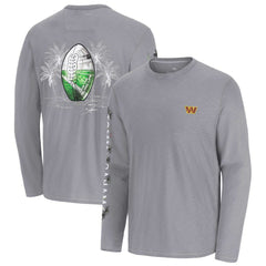 Washington Commanders Oasis Endzone Lux Long Sleeve T-Shirt Gray