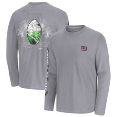 New York Giants Oasis Endzone Lux Long Sleeve T-Shirt Gray