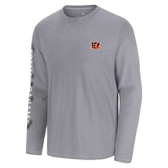 Cincinnati Bengals Oasis Endzone Lux Long Sleeve T-Shirt Gray