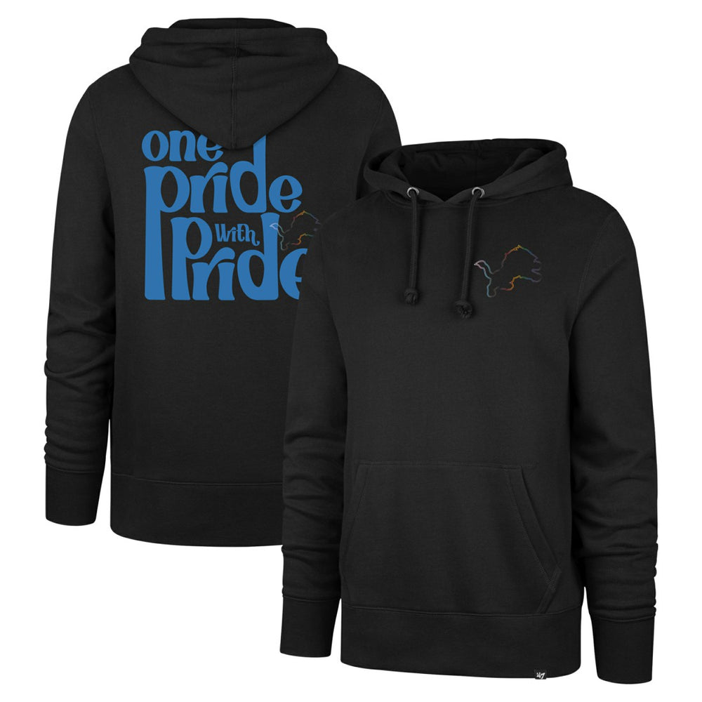 Detroit Lions '47 Pride Headline Pullover Hoodie Black