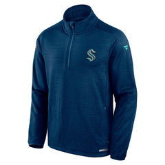 NHL Seattle Kraken Fanatics Big & Tall Authentic Pro Quarter-Zip Top - Navy
